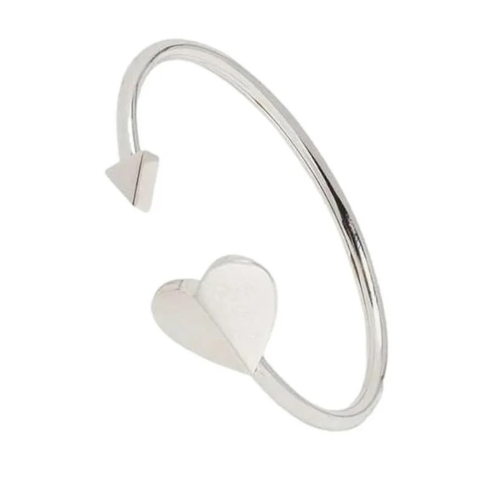Kate Spade Silver Heritage Heart Cuff